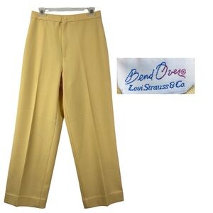 VTG Levi’s Bend Over Pants Pale Yellow High Cottagecore Mod Granny Soft